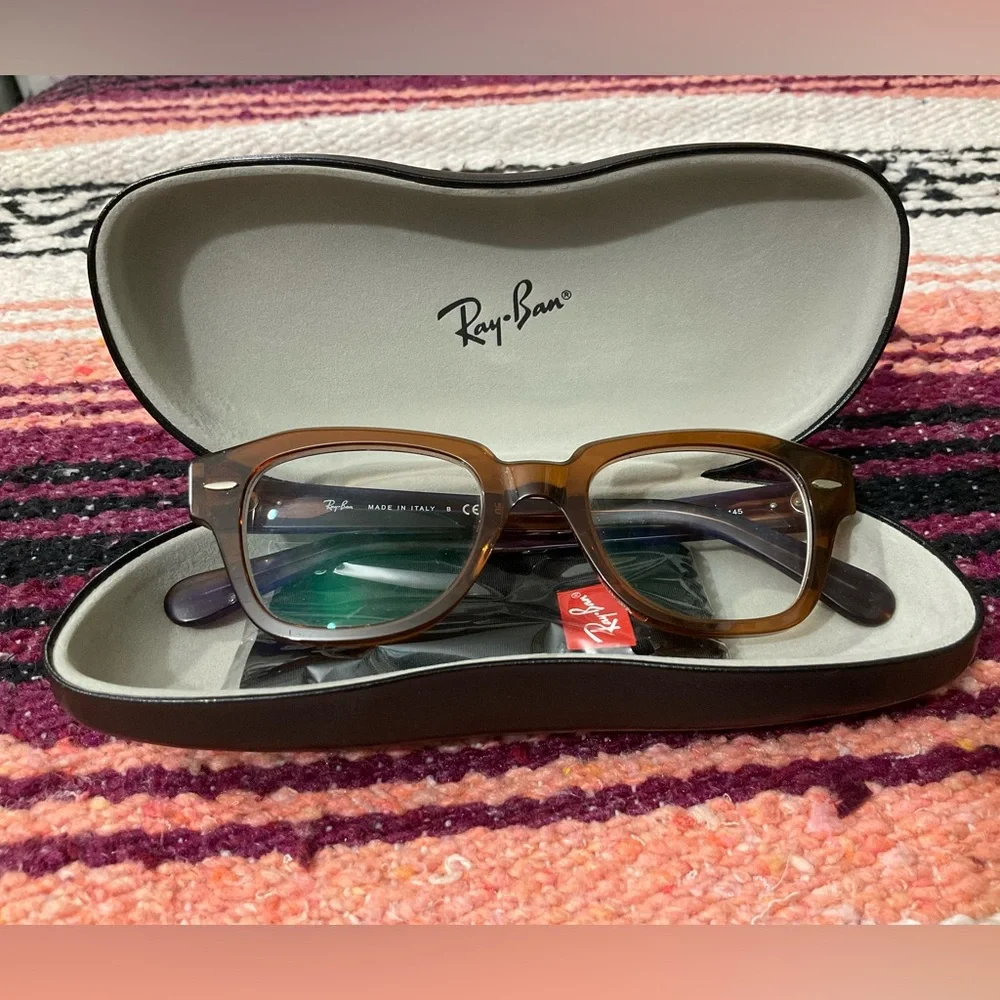 Ray Ban State Street Striped Violet Havana Frames Shades Glasses